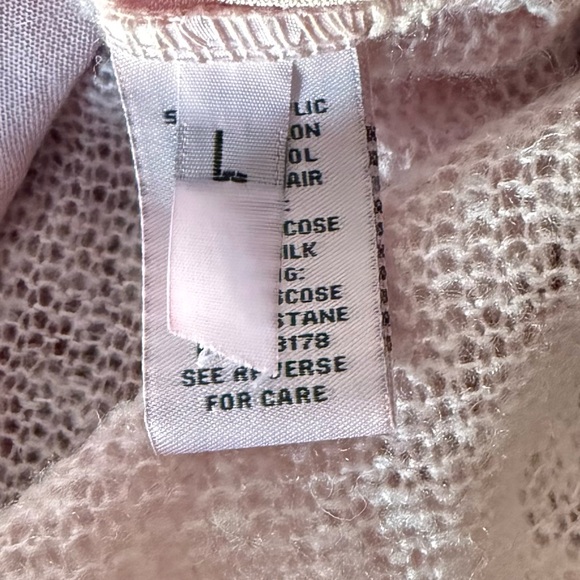 Bella France Pink Embroidered Sweater Sz L - Picture 11 of 13